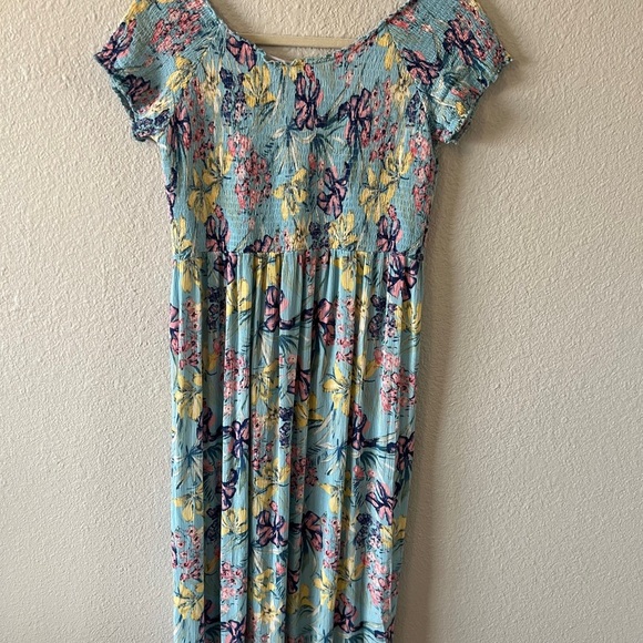Soft Surroundings Smocked Floral Maxi Dress – Size M - Picture 6 of 9